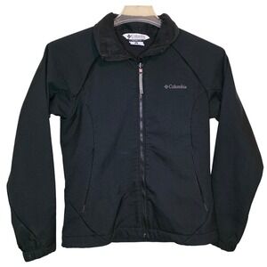 Columbia Interchange Jacket Black Zip Up Fleece Lined Women's Medium *FLAWED